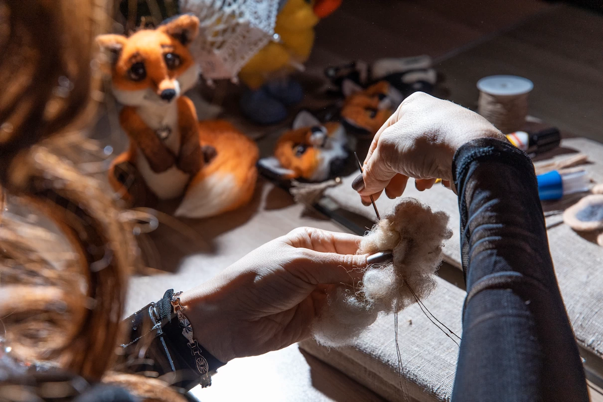 Atelier de poterie artisanale
